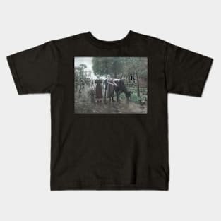 road in dutch village 1885 - Max Liebermann Kids T-Shirt